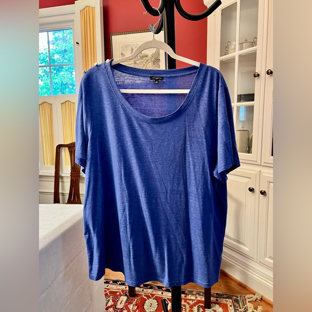 Talbots Royal Blue Short Sleeve Tee